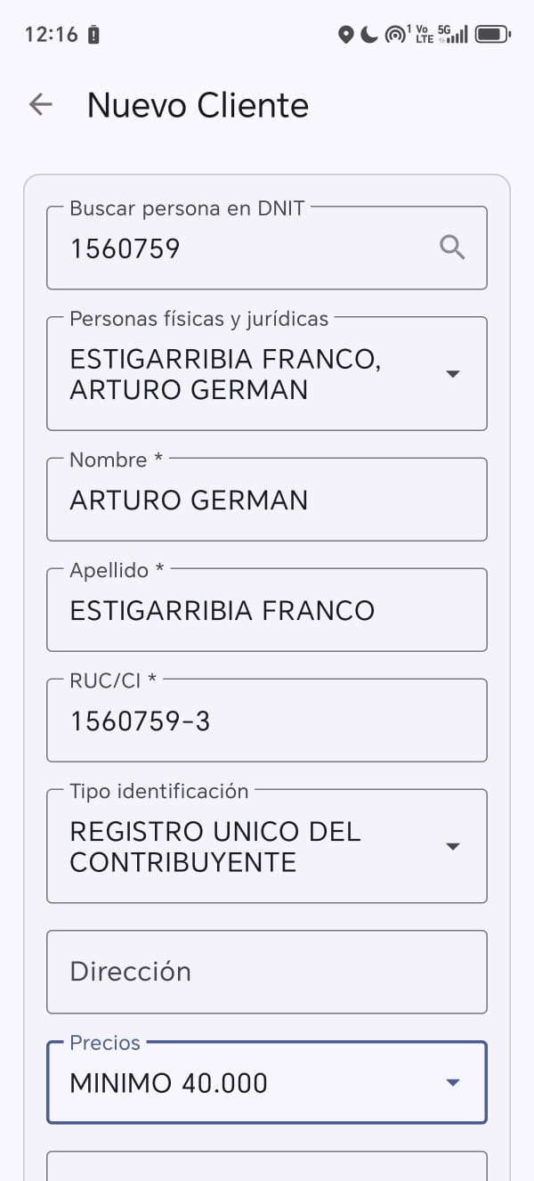 Registro de socios